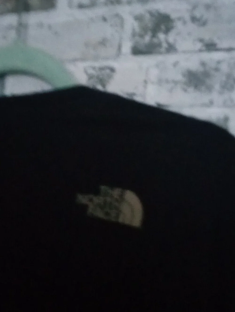 The North Face Black Short Sleeve Tee with Tan Logo